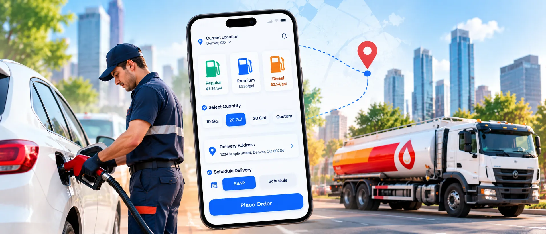 On-Demand Gasoline Delivery App Development